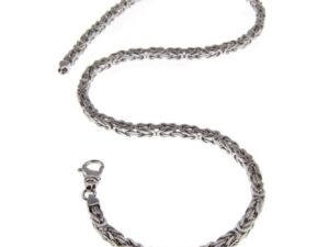 6mm Königskette 60cm - 585 Gold Weißgold